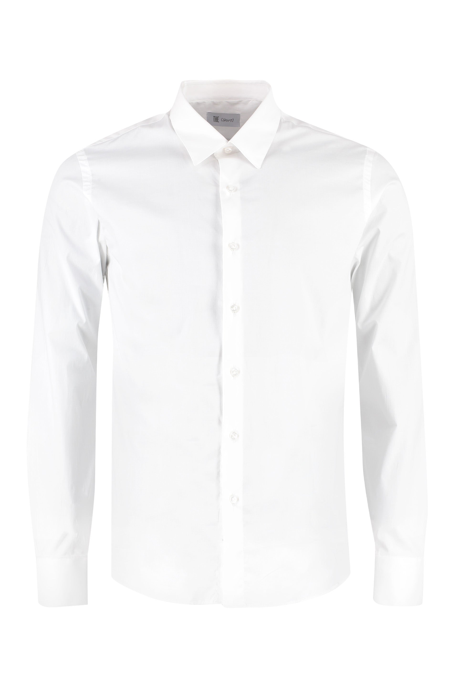 THE (ALPHABET) The Stretch Cotton Shirt - Rounded Hem