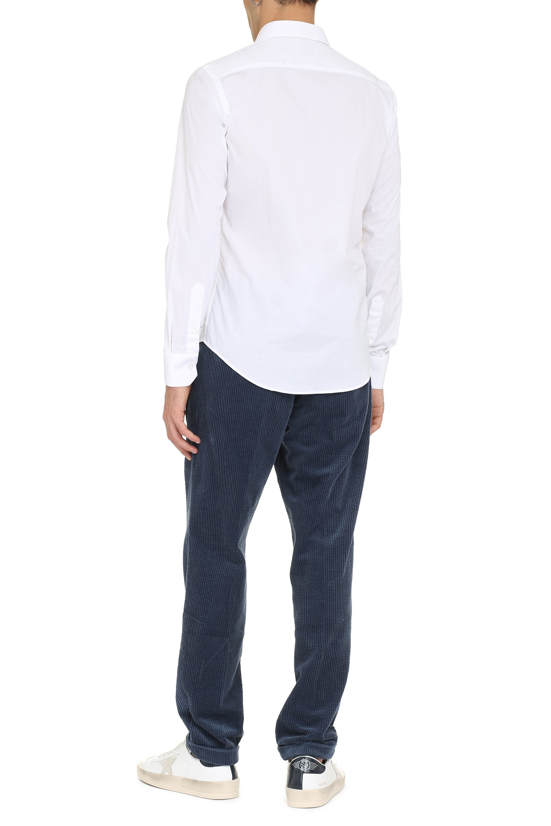 THE (ALPHABET) The Stretch Cotton Shirt - Rounded Hem