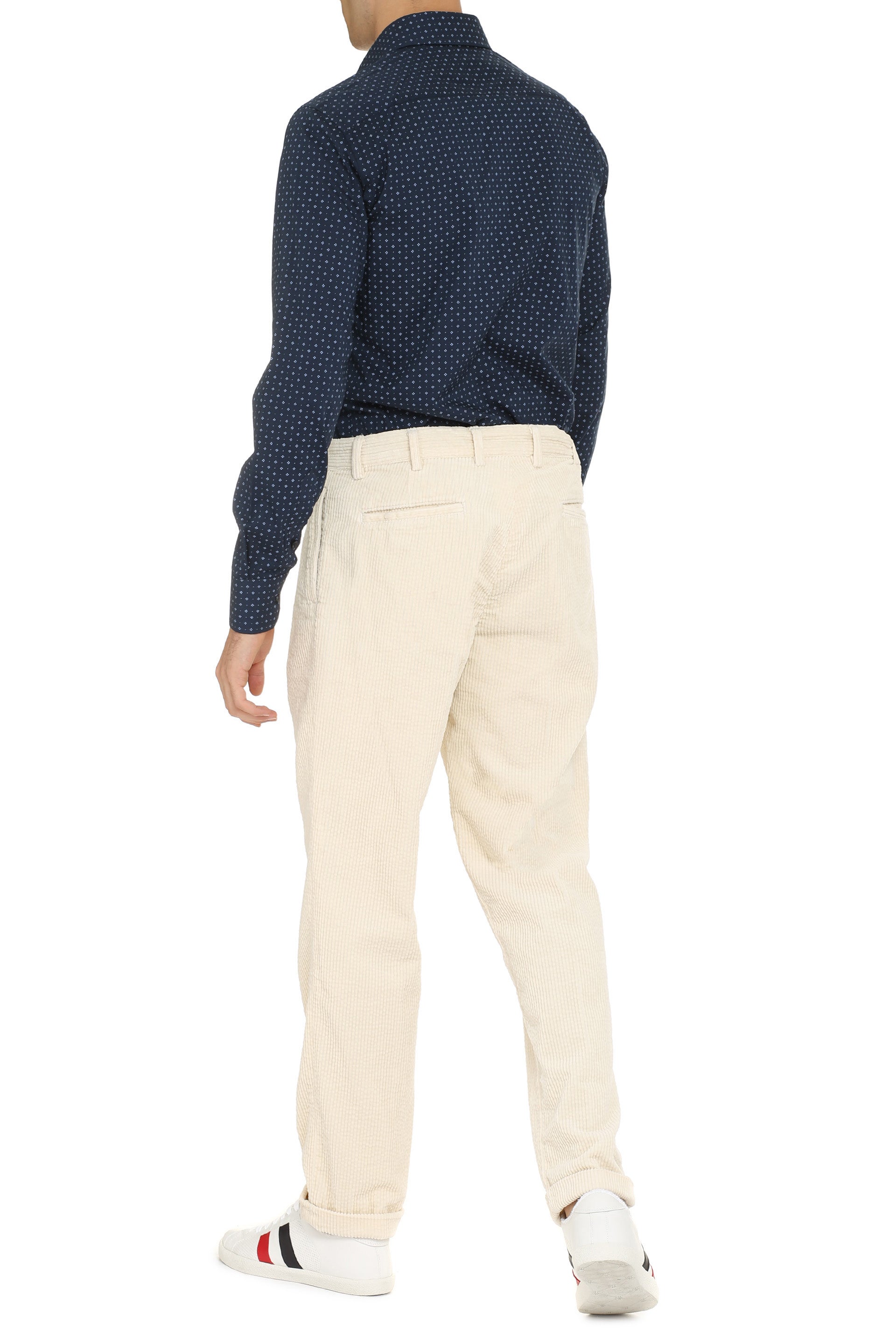 THE (ALPHABET) Alphabet Printed Cotton Shirt - Rounded Hem