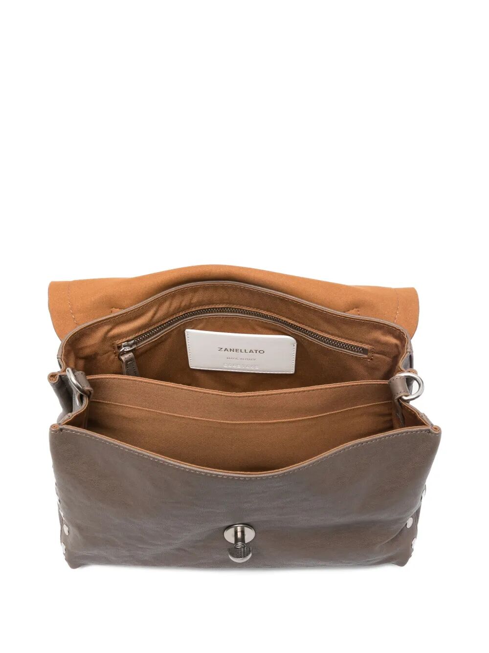 ZANELLATO Mini Hammered Leather Postman Handbag