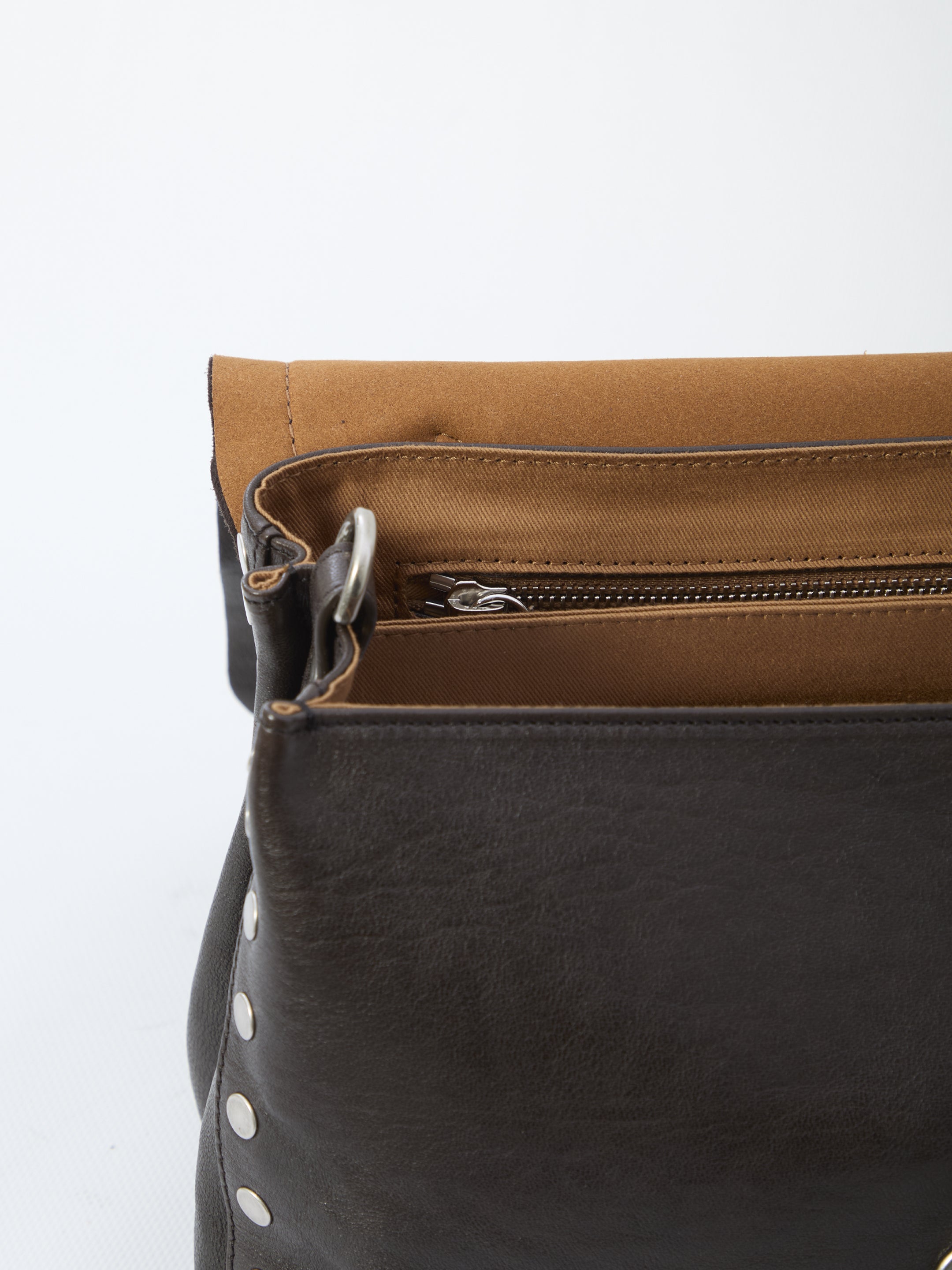 ZANELLATO Postman Mini Handbag with Dual Compartments