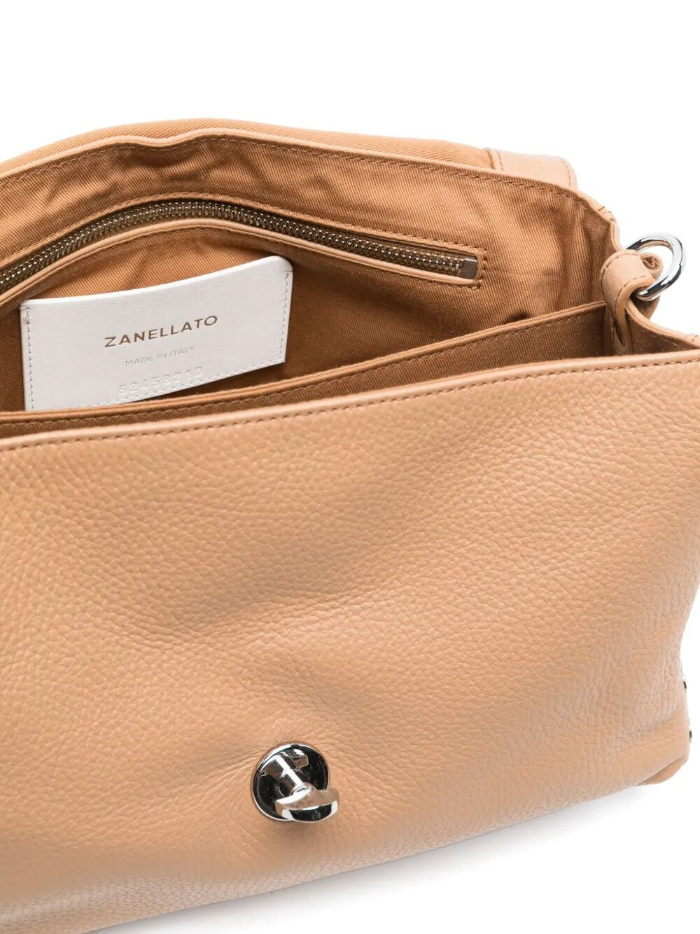 ZANELLATO Mini Tumbled Leather Handbag