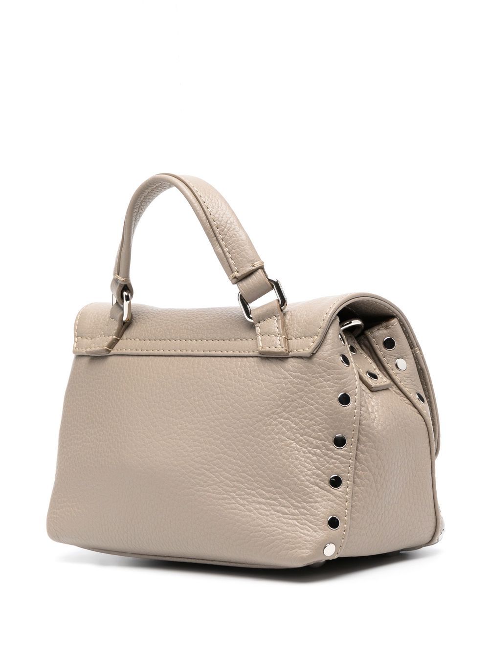 ZANELLATO Mini Pebbled Leather Handbag with Adjustable Shoulder Strap