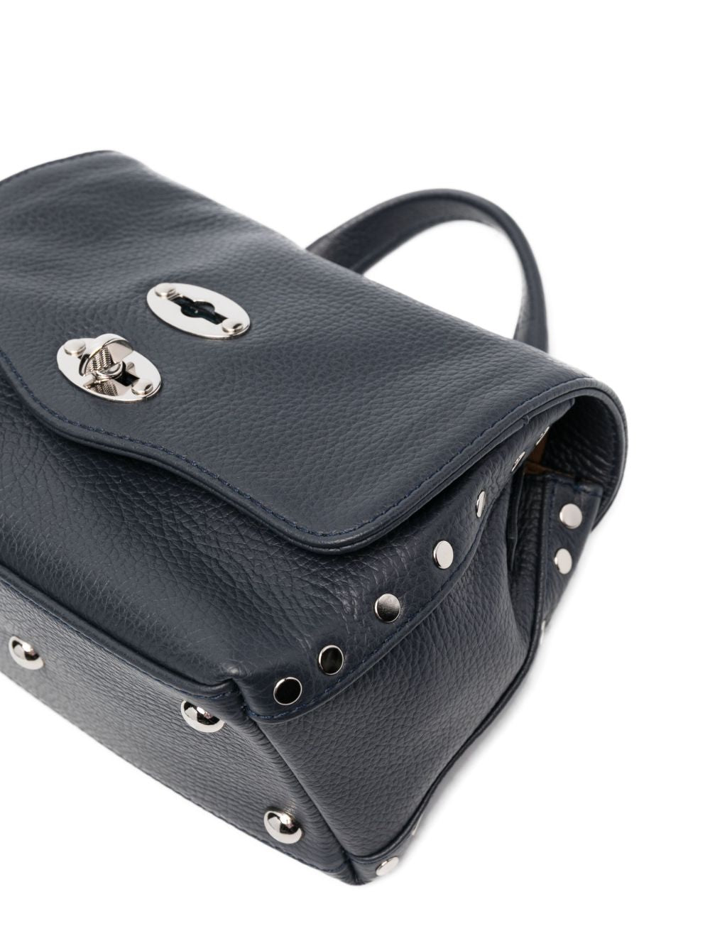 ZANELLATO Mini Leather Handbag with Stud Embellishment