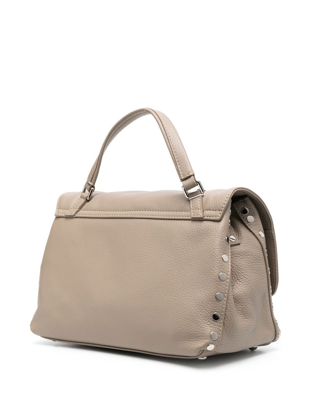 ZANELLATO Pebbled Leather Handbag with Twist-Lock Closure