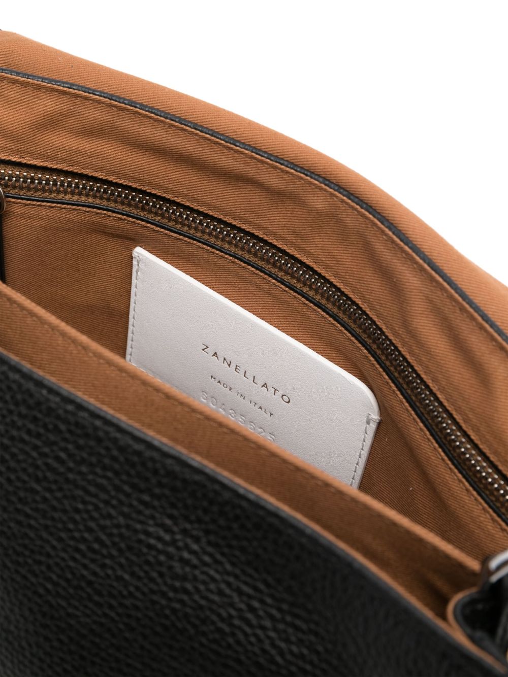 ZANELLATO Mini Leather Handbag with Foldover Top