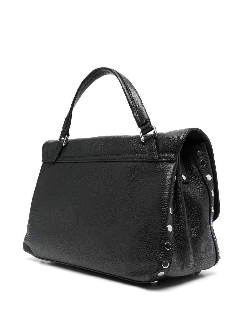 ZANELLATO Mini Leather Handbag with Foldover Top
