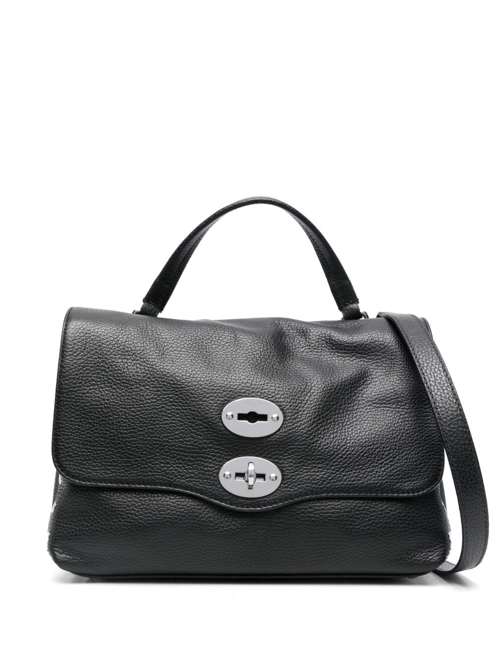ZANELLATO Mini Leather Handbag with Foldover Top