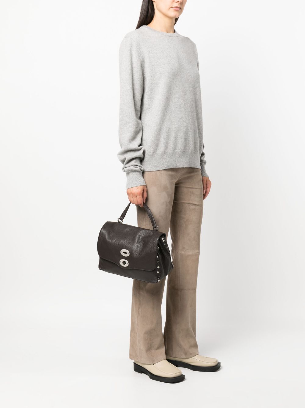 ZANELLATO Mini Leather Handbag with Adjustable Strap