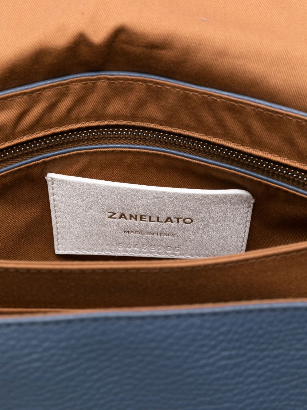 ZANELLATO Mini Leather Handbag with Stud Embellishments