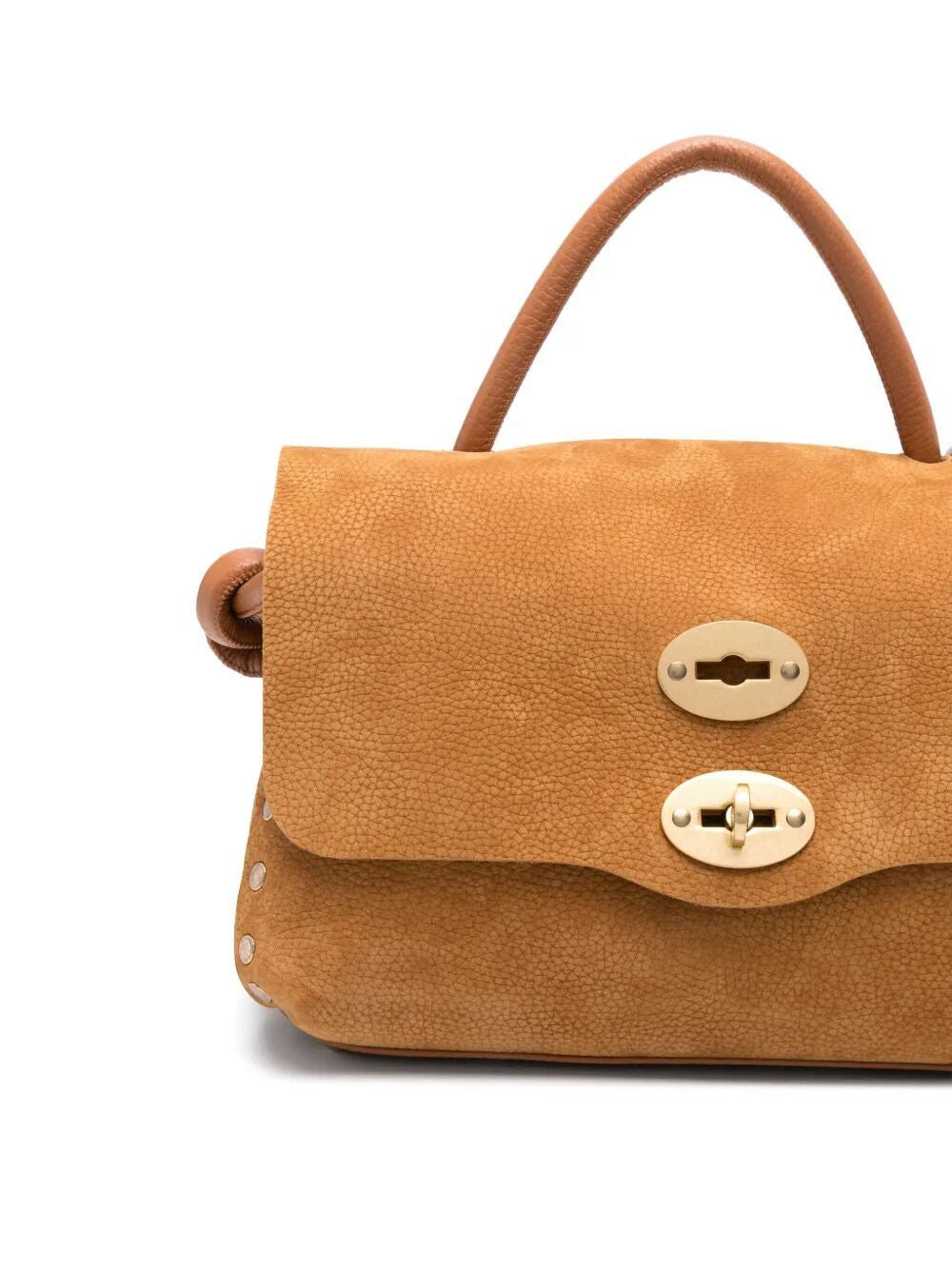 ZANELLATO Postman Mini Suede Handbag