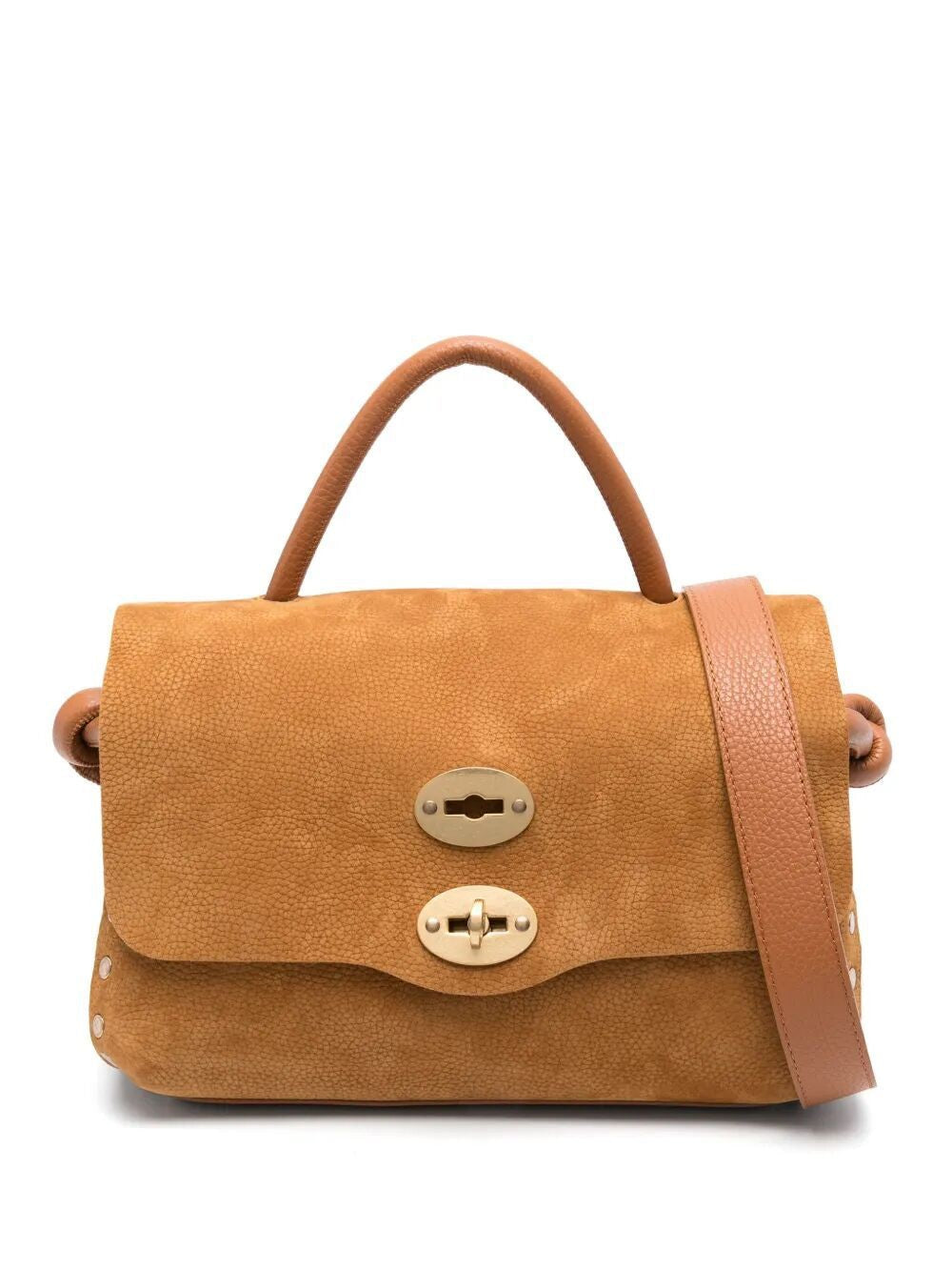 ZANELLATO Postman Mini Suede Handbag