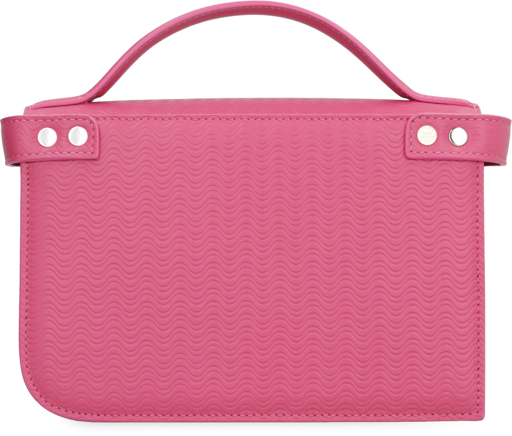 ZANELLATO Mini Leather Handbag with Turn Lock Closure