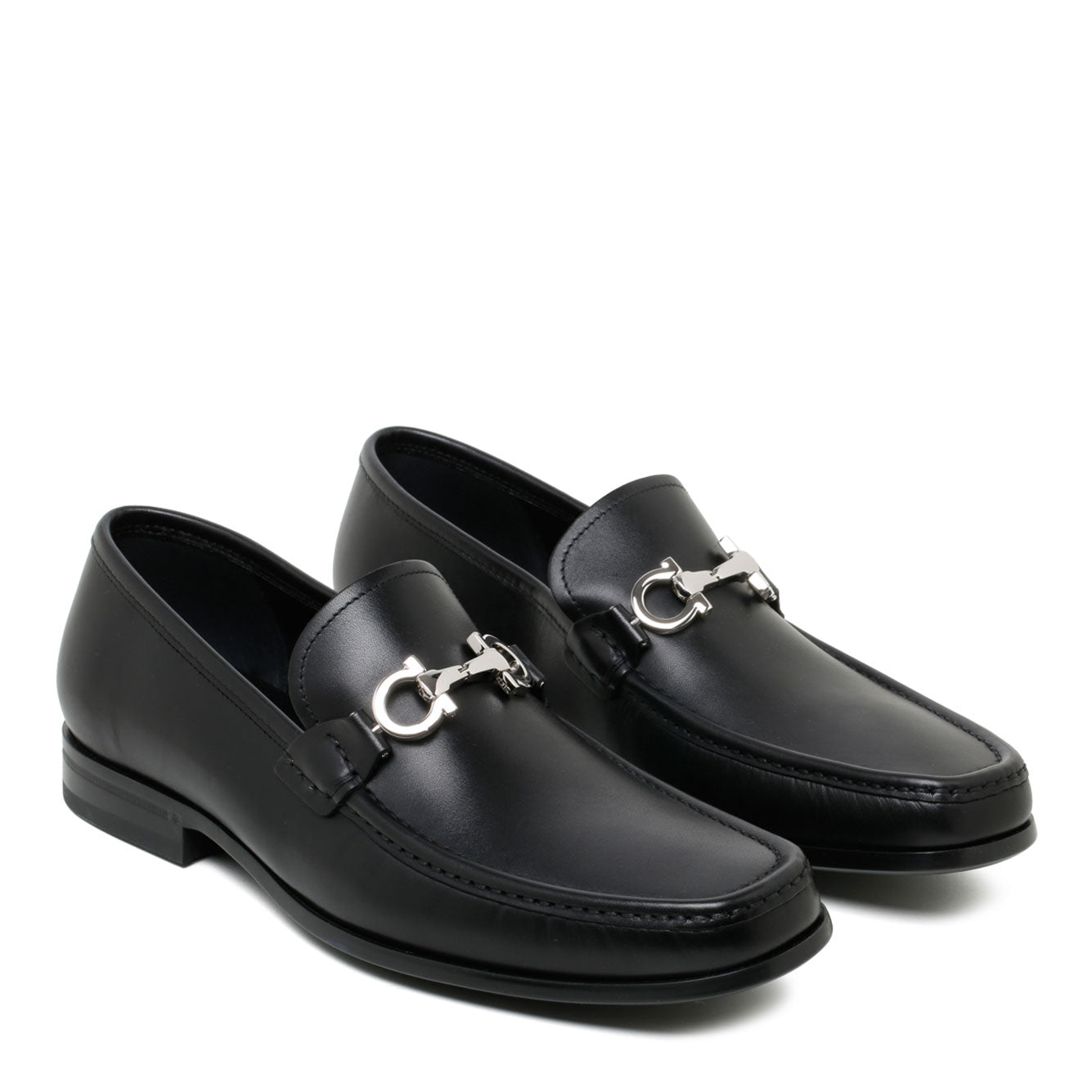 Ferragamo 100% Leather Flat Shoes for Men