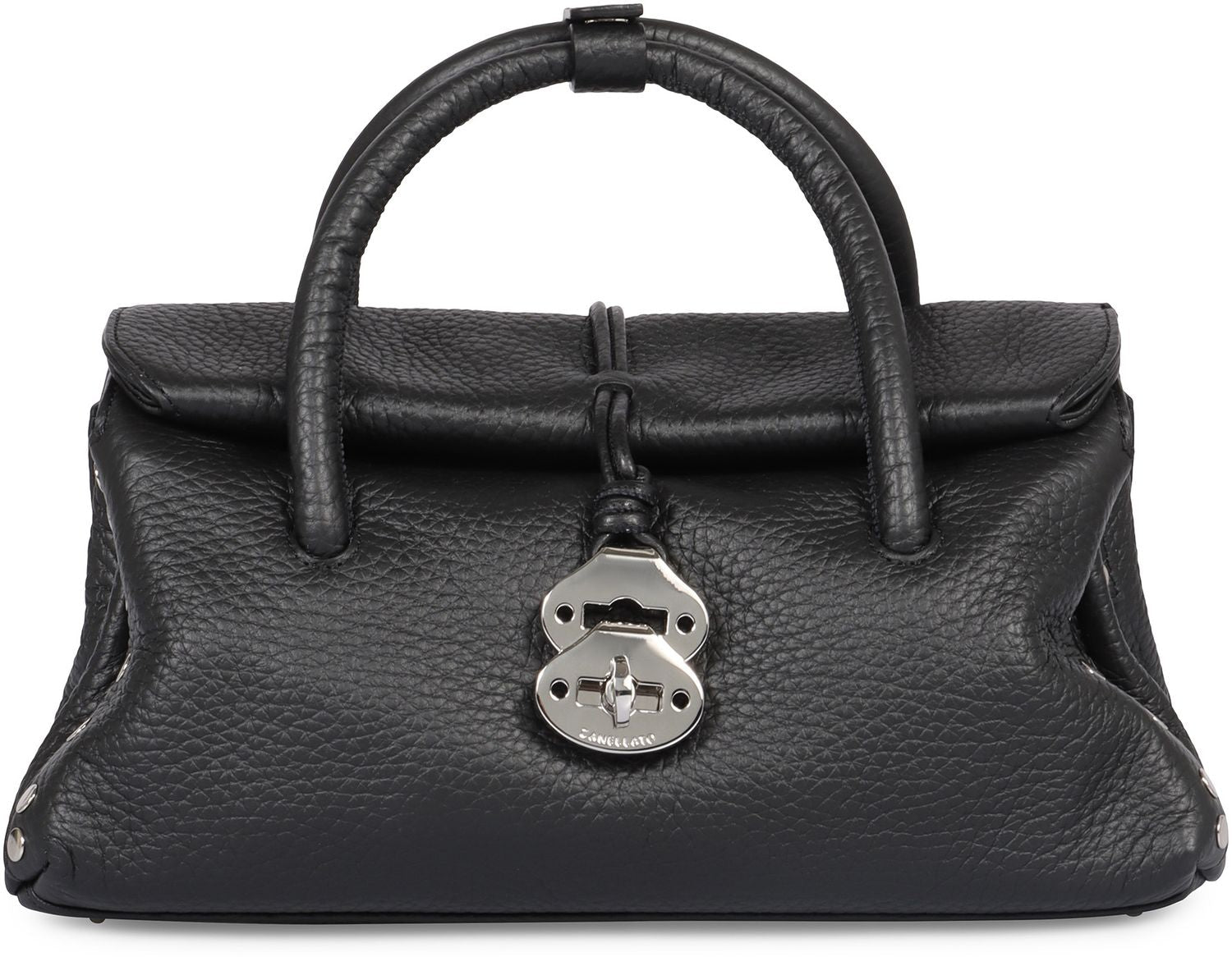 ZANELLATO Mini Hammered Leather Handbag