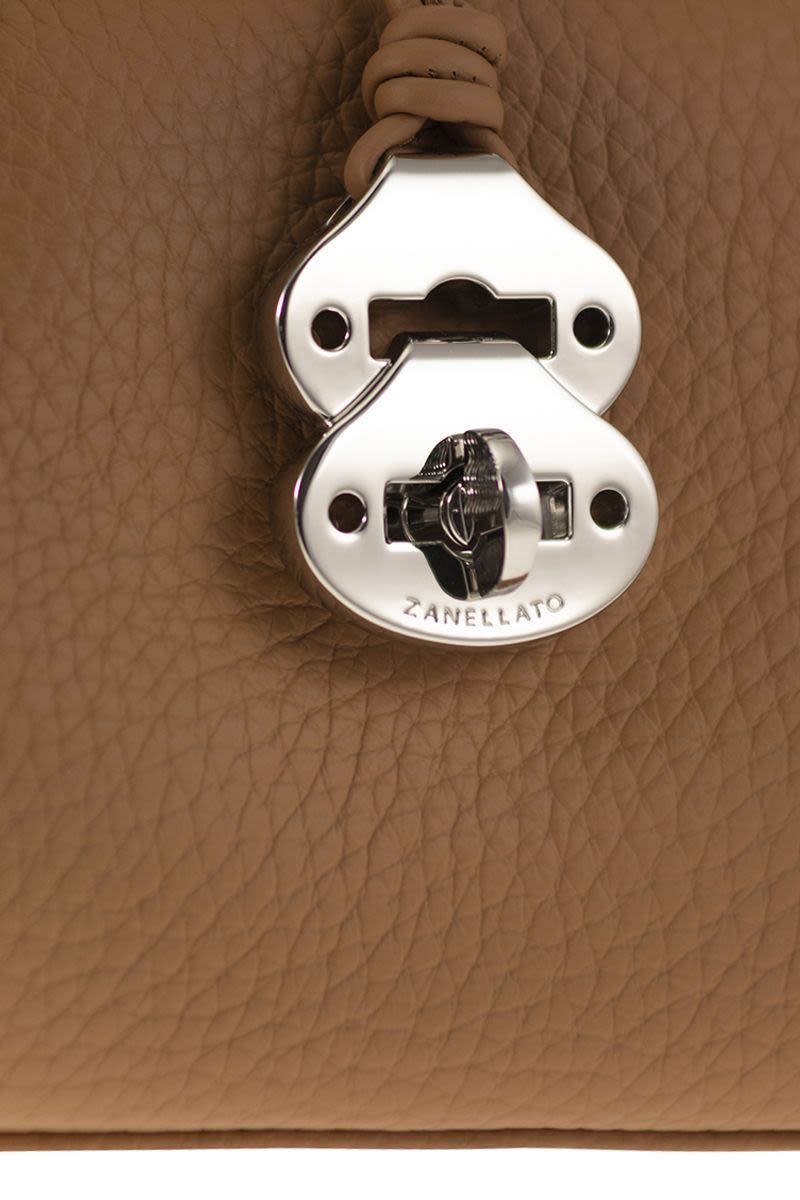 ZANELLATO Mini Grained Leather Handbag