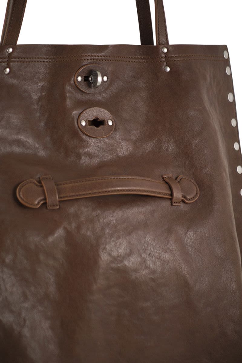 ZANELLATO Transformable Leather Handbag M