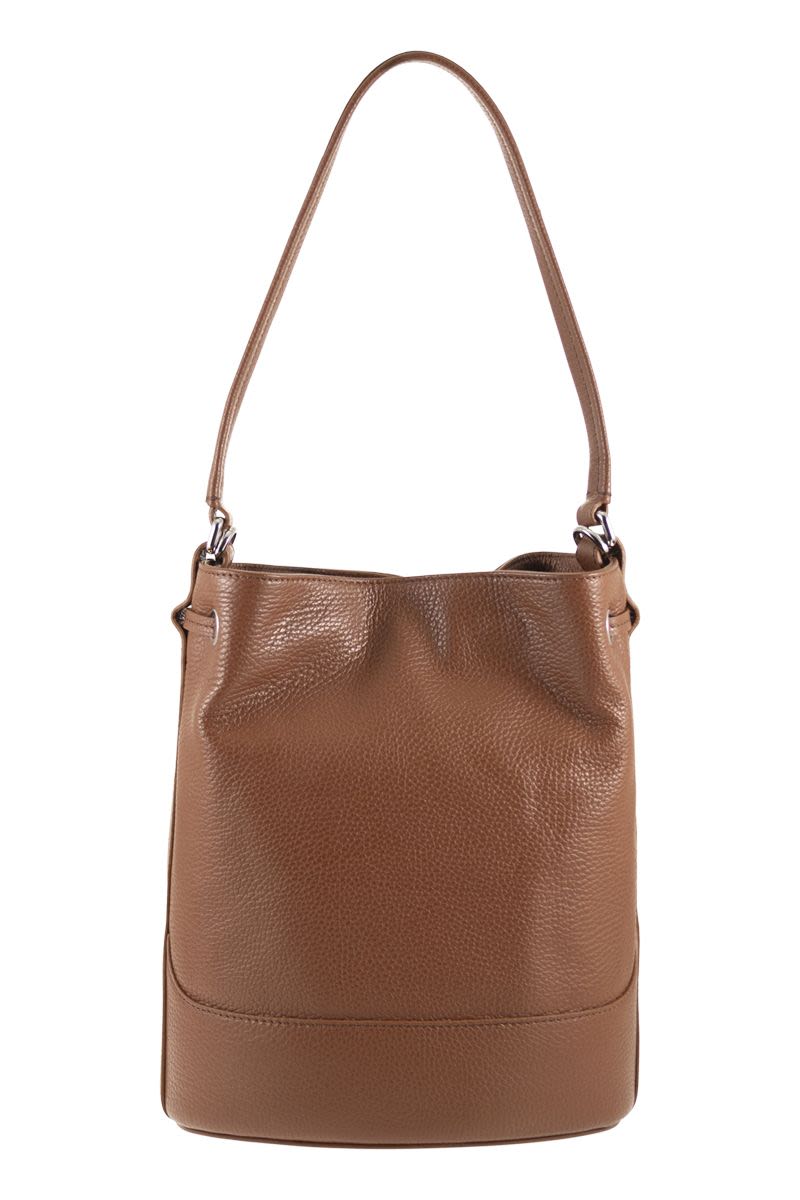 ZANELLATO Mini Leather Bucket Handbag