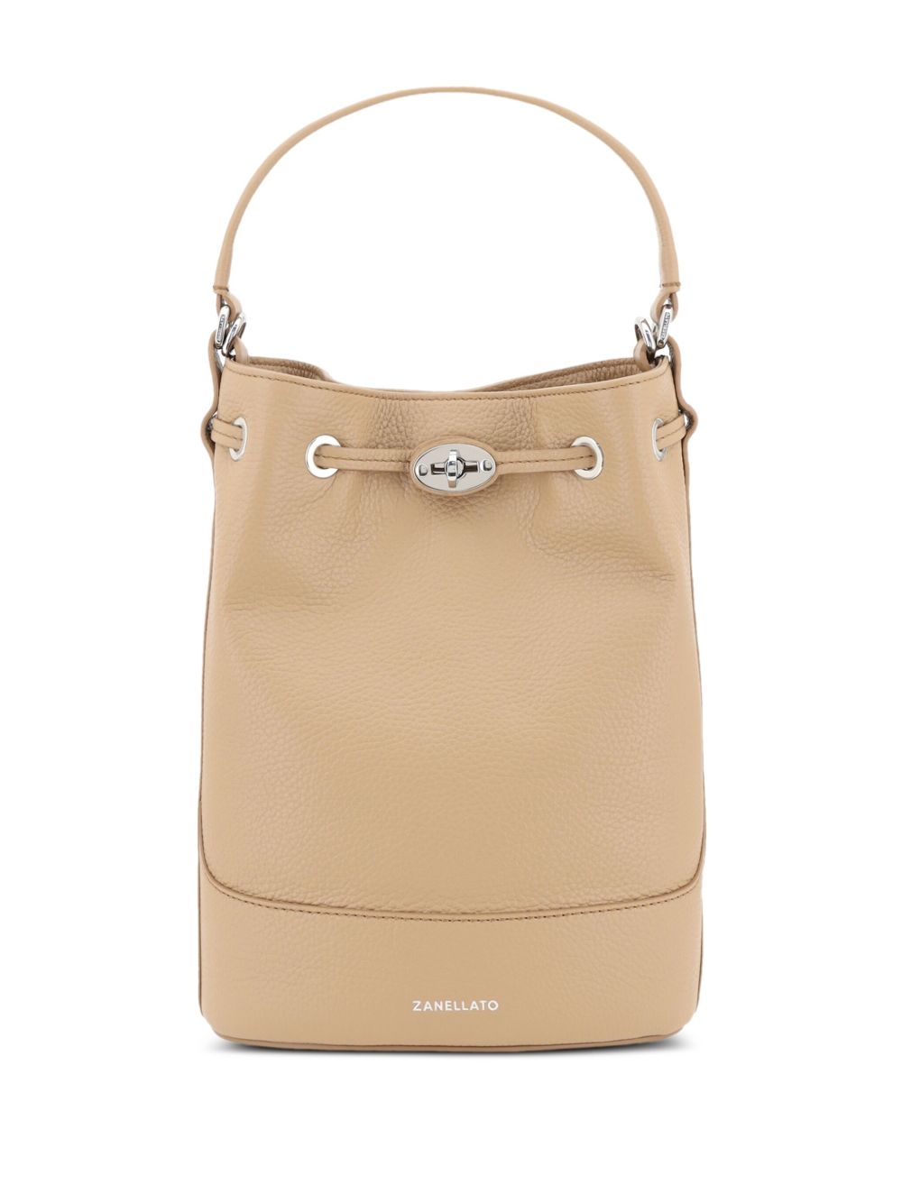 ZANELLATO Mini Daily Leather Bucket Handbag