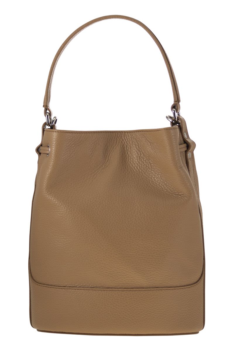 ZANELLATO Leather Bucket Handbag - 28.5 X H 20 X D 15 CM