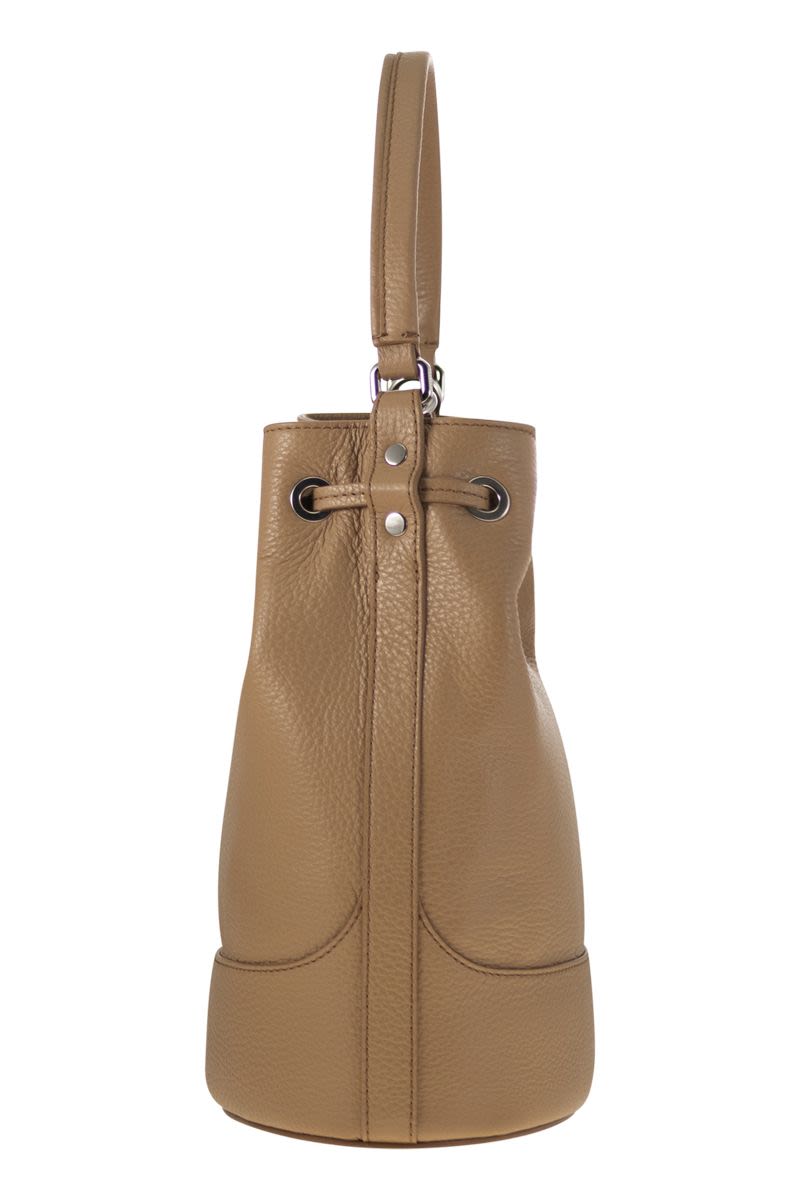 ZANELLATO Leather Bucket Handbag - 28.5 X H 20 X D 15 CM