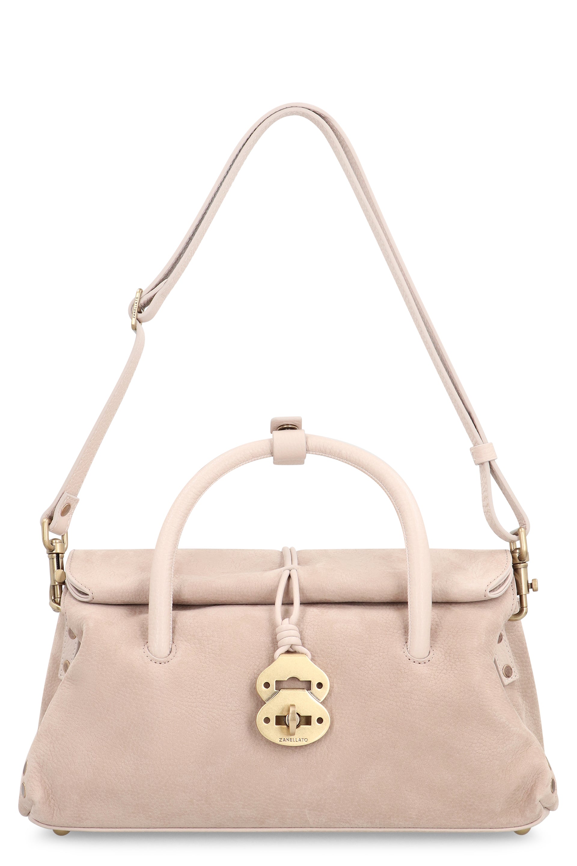 ZANELLATO Fashionable Mini Handbag in Hammered Leather