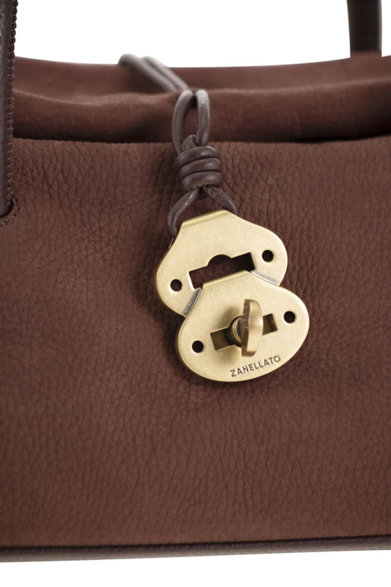 ZANELLATO Mini Supersoft Nubuck Handbag