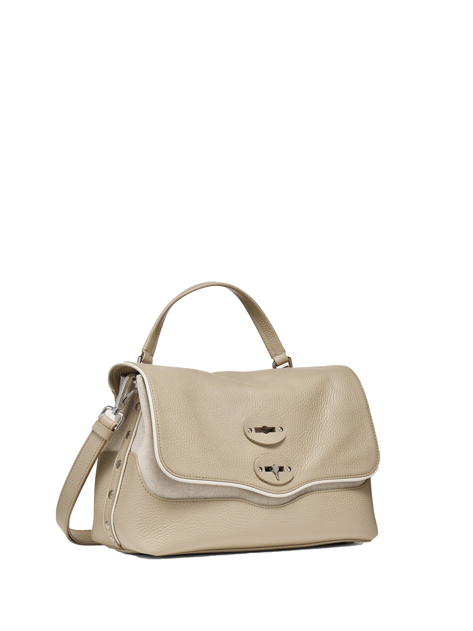 ZANELLATO Racquet Club Leather Messenger Handbag with Shoulder Strap - Mini