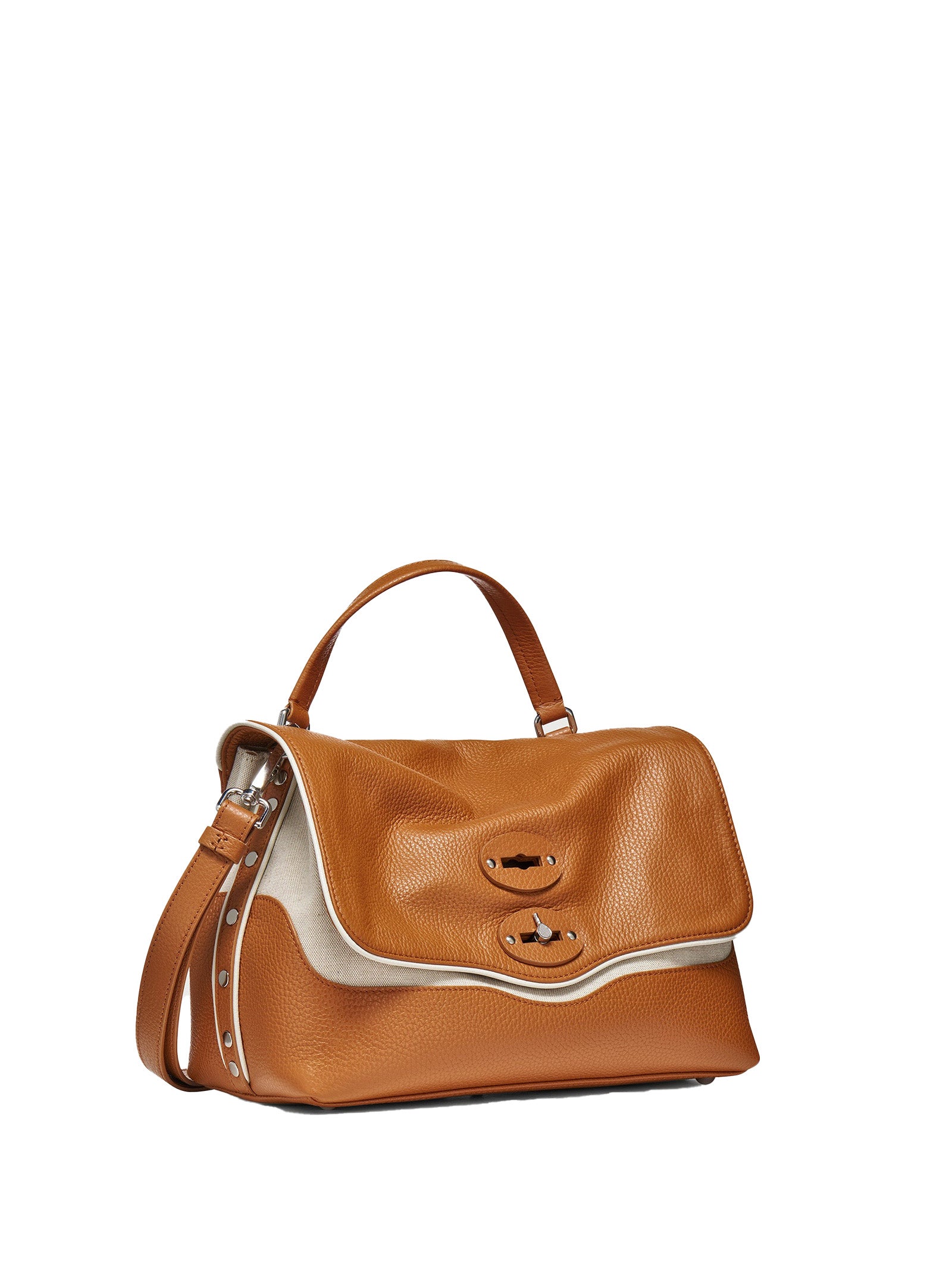 ZANELLATO Racquet Club Leather Messenger Handbag with Shoulder Strap