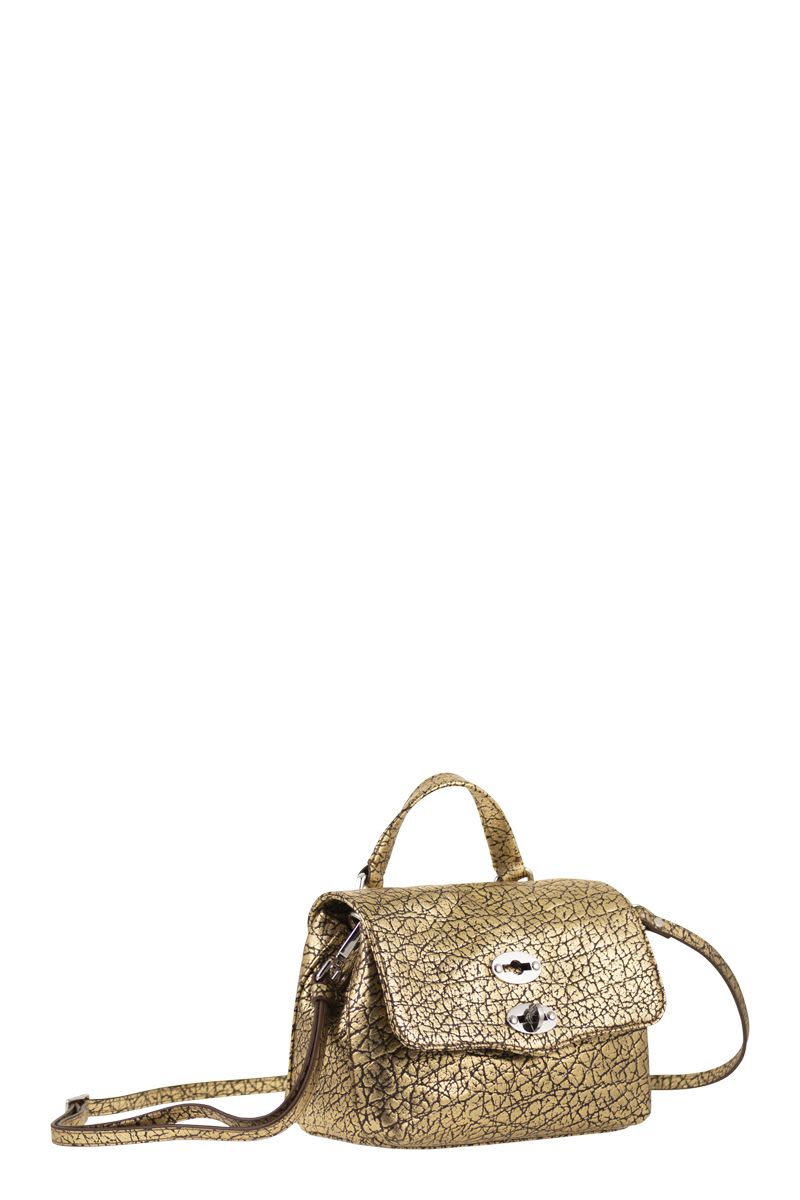 ZANELLATO Mini Laminated Leather Handbag