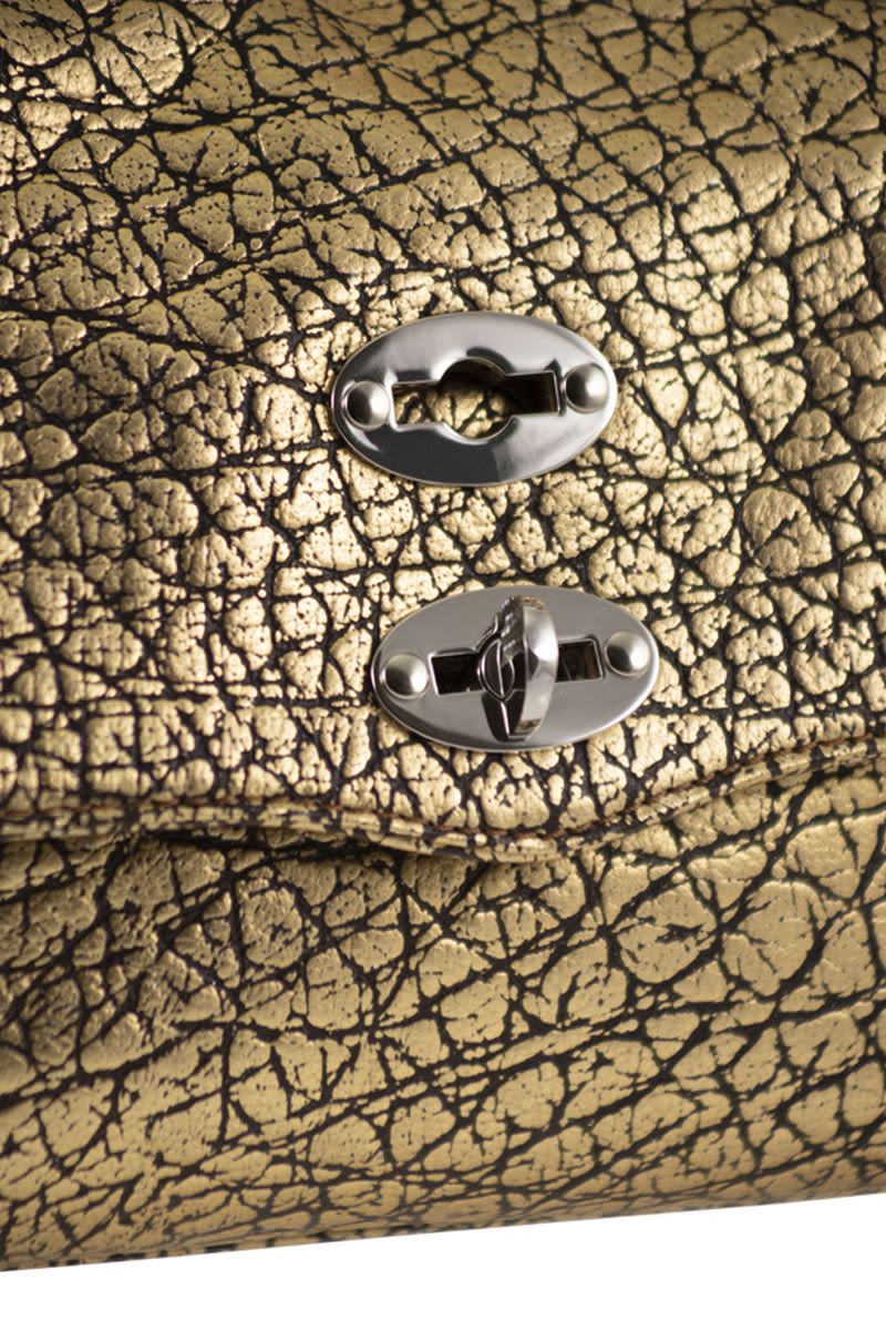 ZANELLATO Mini Laminated Leather Handbag