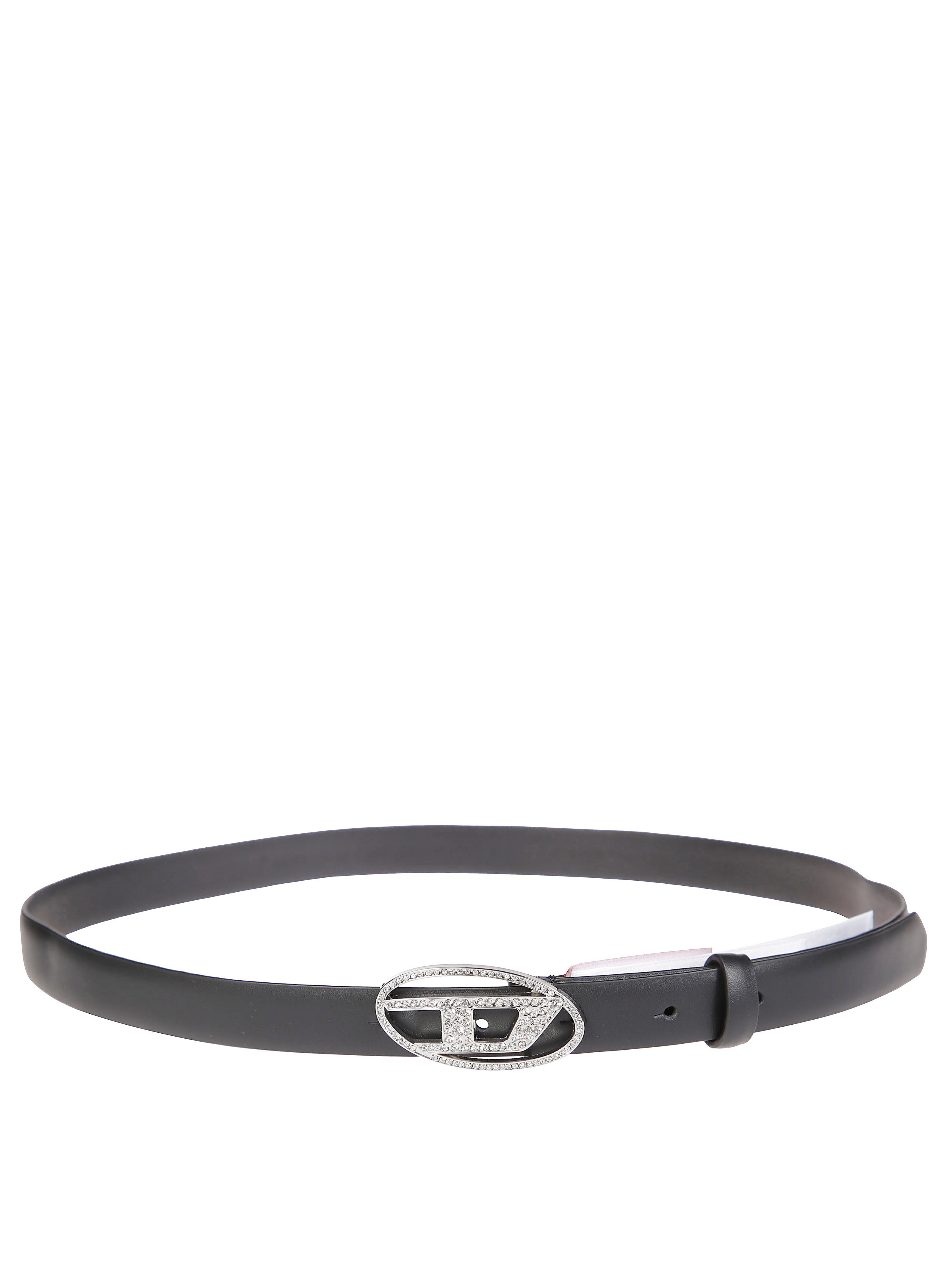DIESEL Mini Oval Crystal Strap Belt