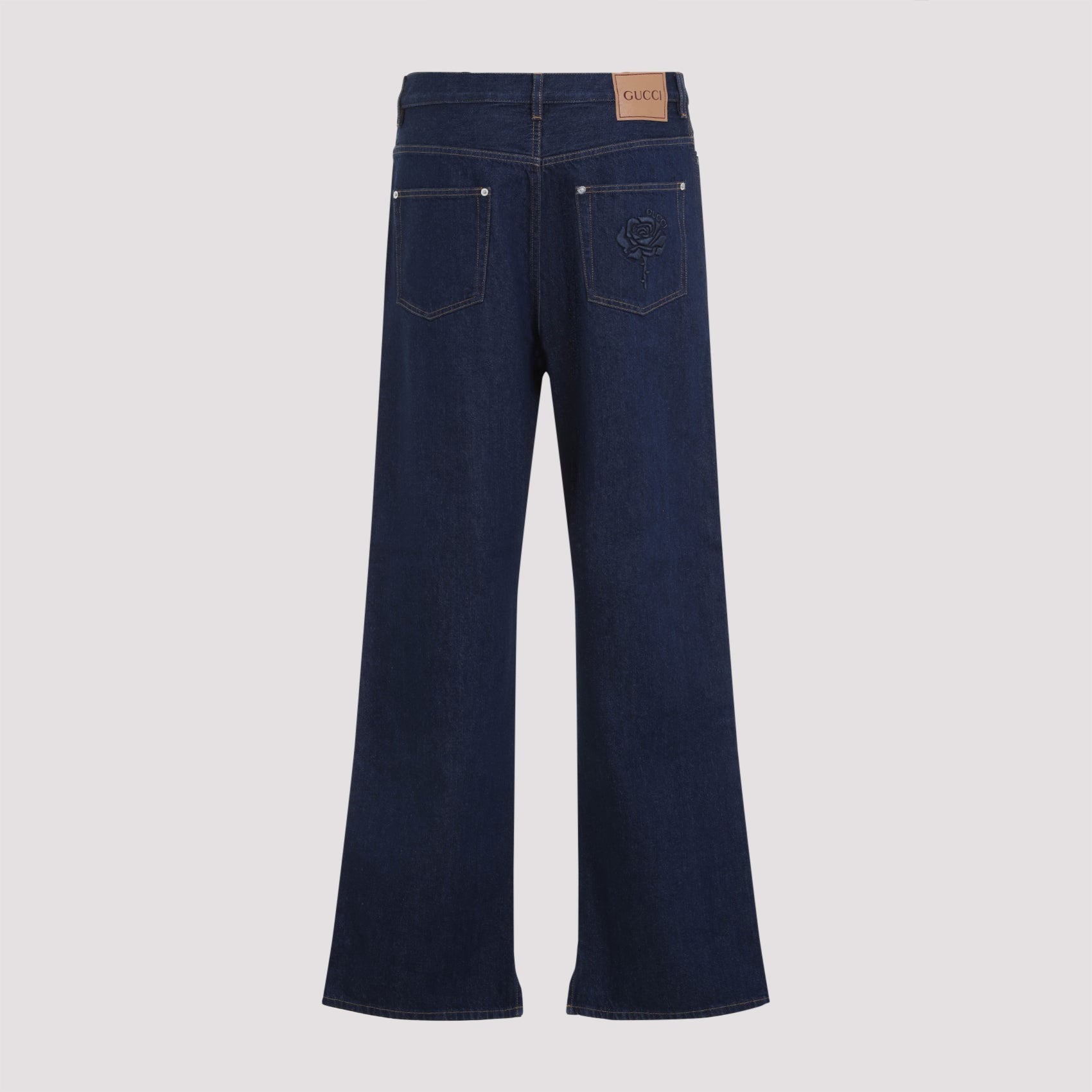 GUCCI Embroidered Denim Jeans for Men