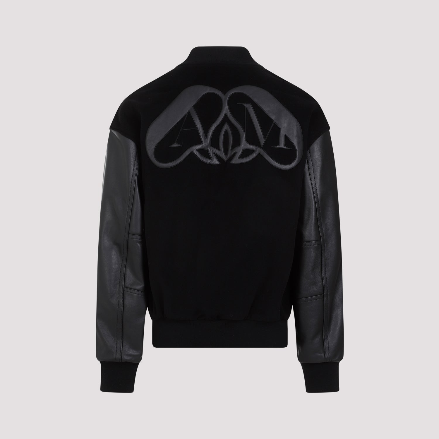 ALEXANDER MCQUEEN Men's 100% Leather Bomber Jacket