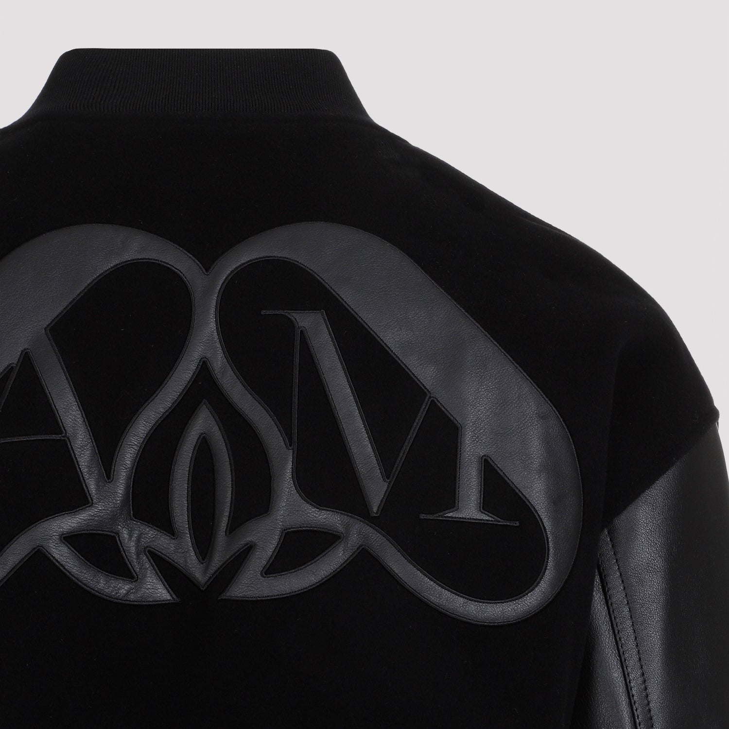 ALEXANDER MCQUEEN Men's 100% Leather Bomber Jacket