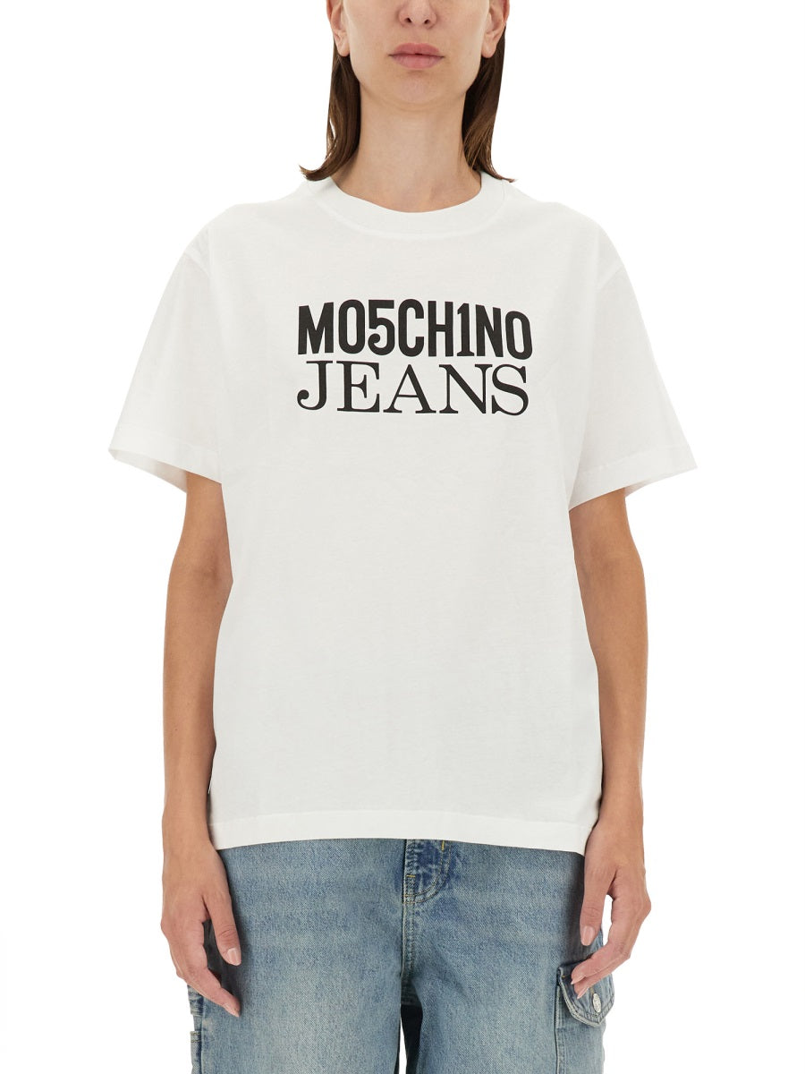 MOSCHINO JEANS Logo Tee - Size L
