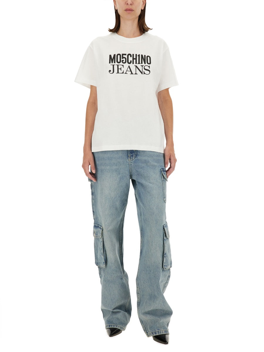 MOSCHINO JEANS Logo Tee - Size L