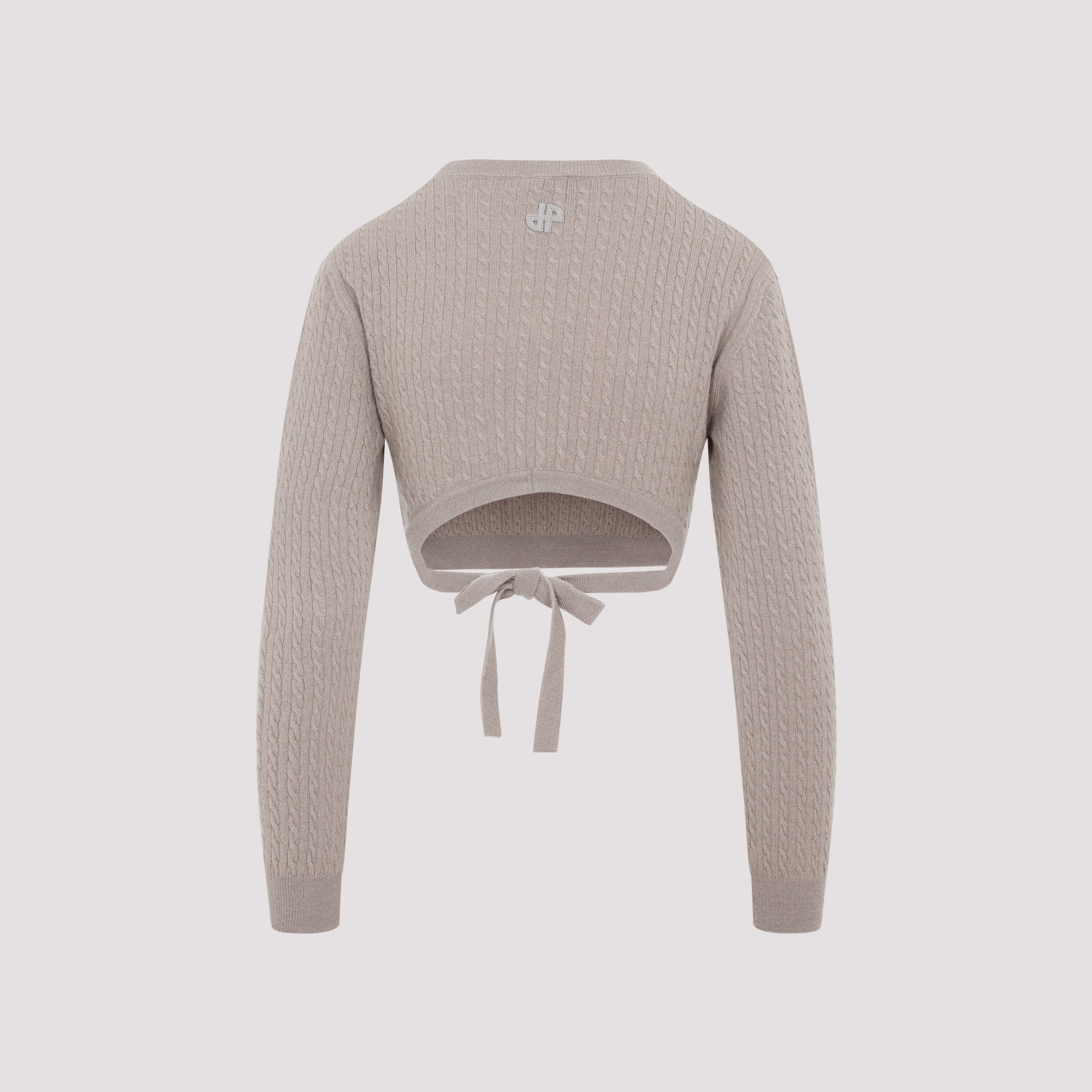 PATOU Curve Link Cropped Jumper
