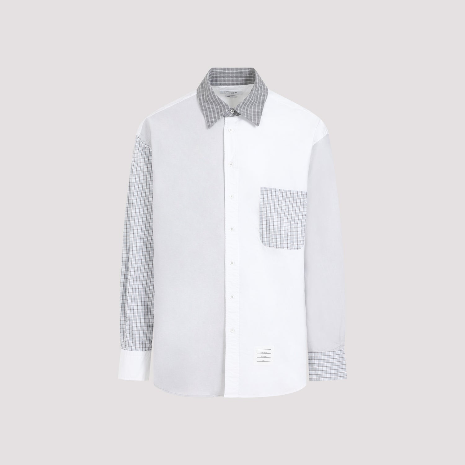 THOM BROWNE Funmix Oversized Long Sleeve Shirt