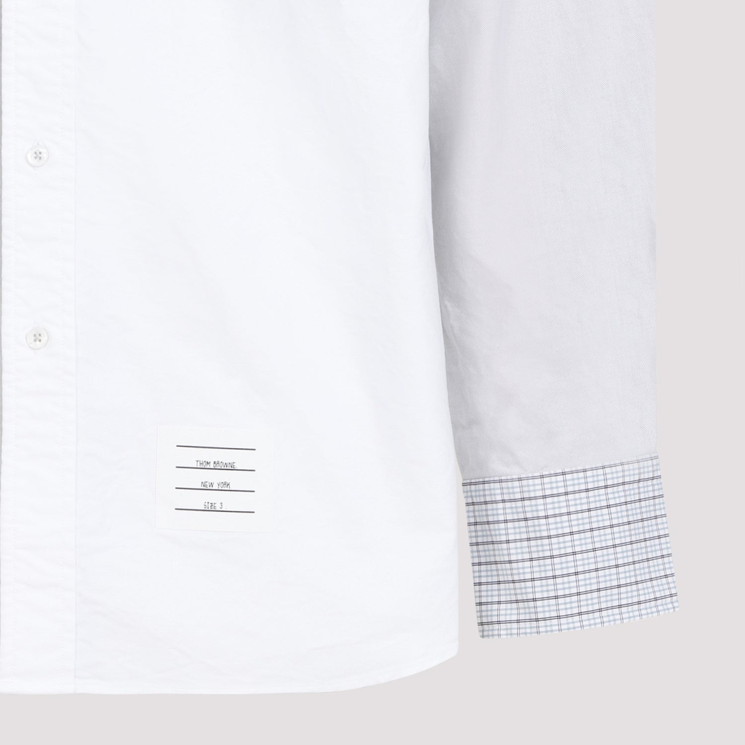THOM BROWNE Funmix Oversized Long Sleeve Shirt