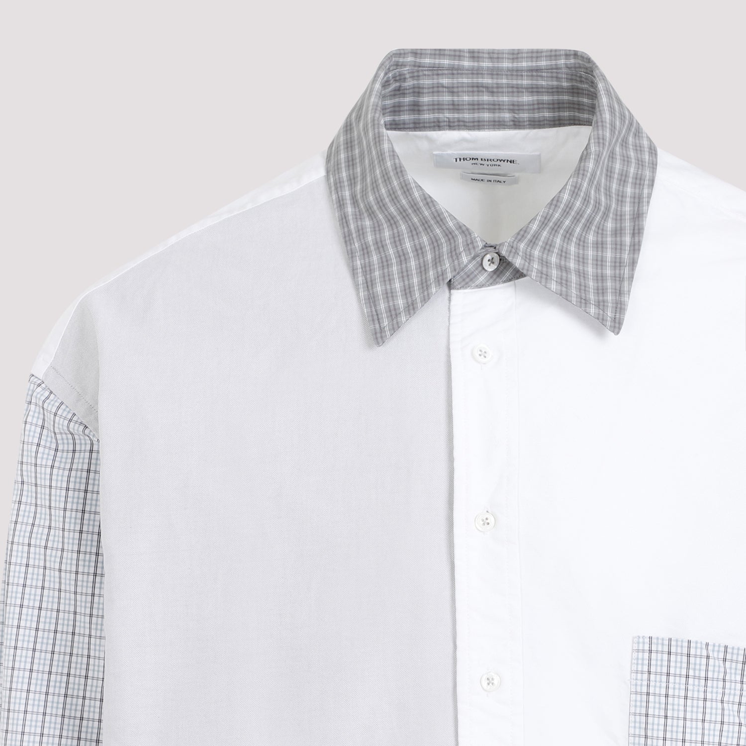 THOM BROWNE Funmix Oversized Long Sleeve Shirt