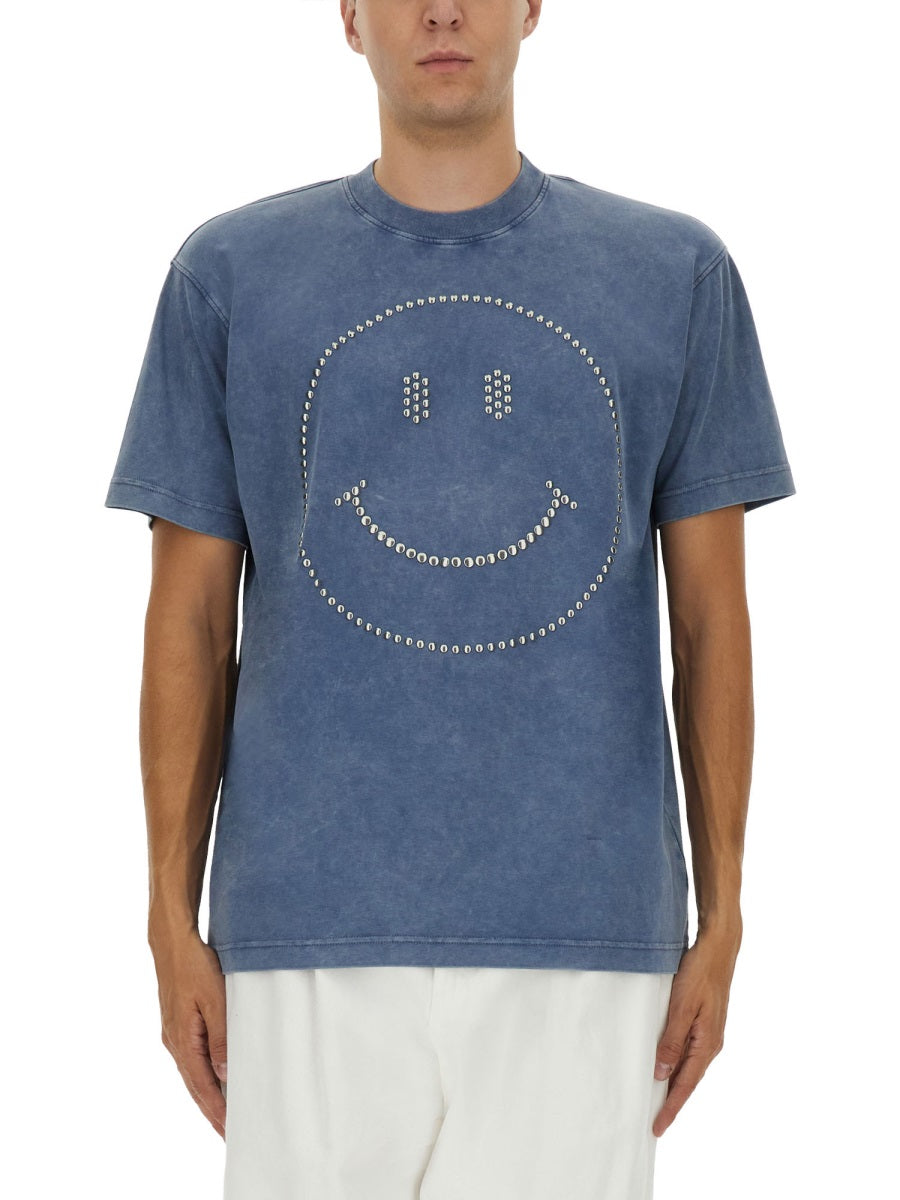 MOSCHINO COUTURE Smiley® Heavy Cotton T-Shirt - Size L