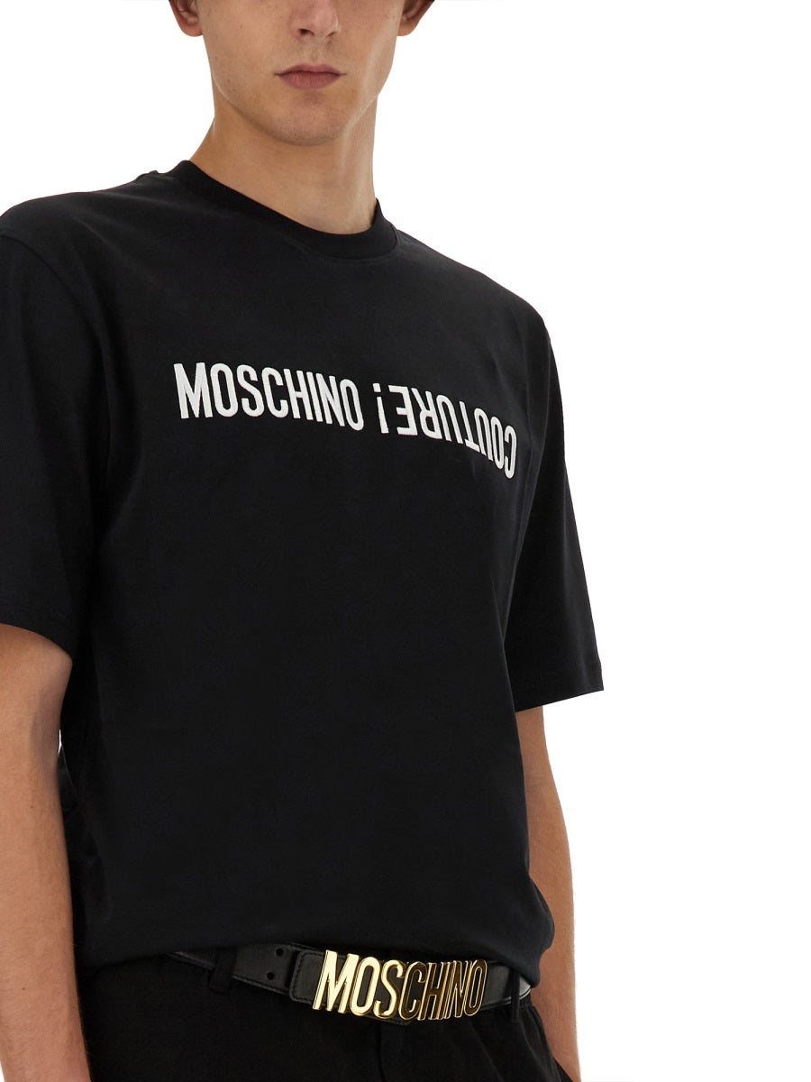 MOSCHINO COUTURE Logo T-Shirt Size L for Men