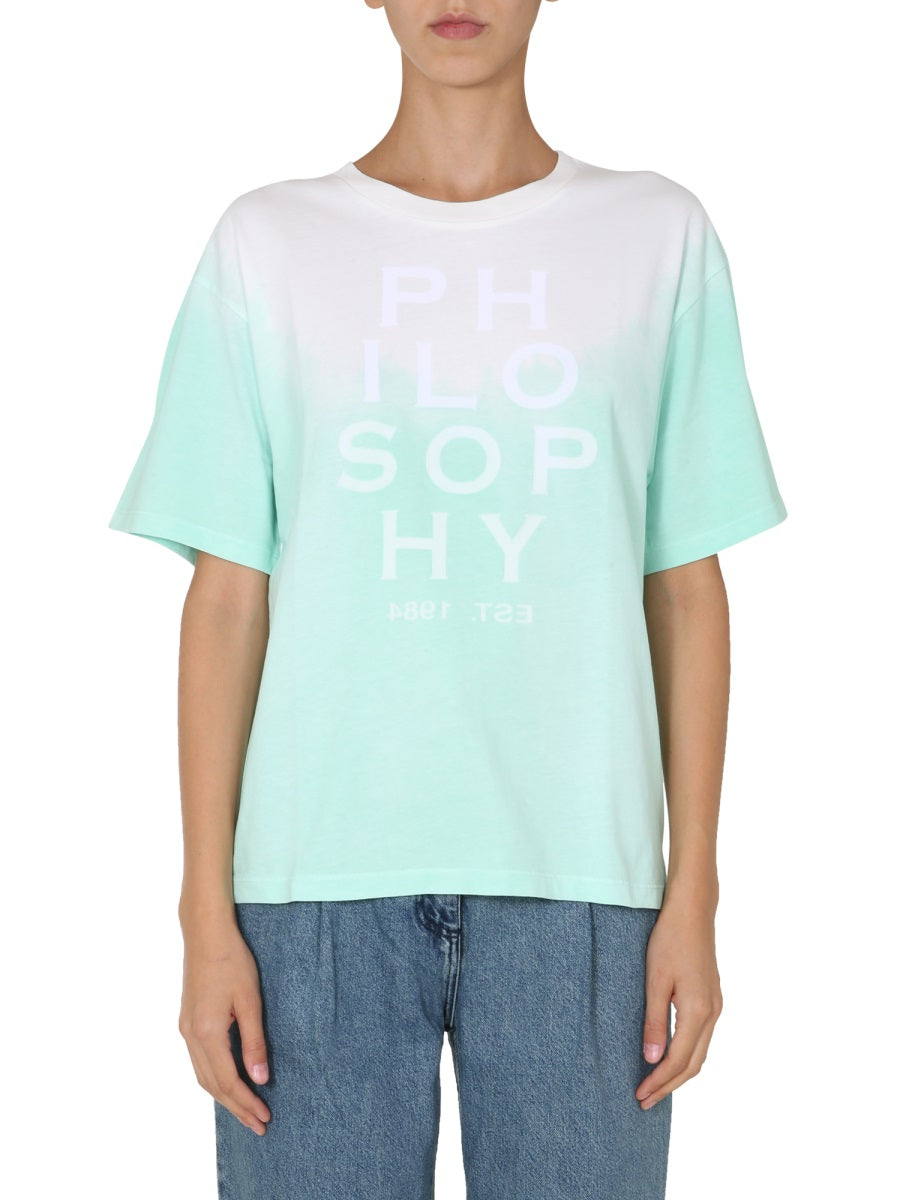 PHILOSOPHY DI LORENZO SERAFINI Crew Neck Logo T-Shirt