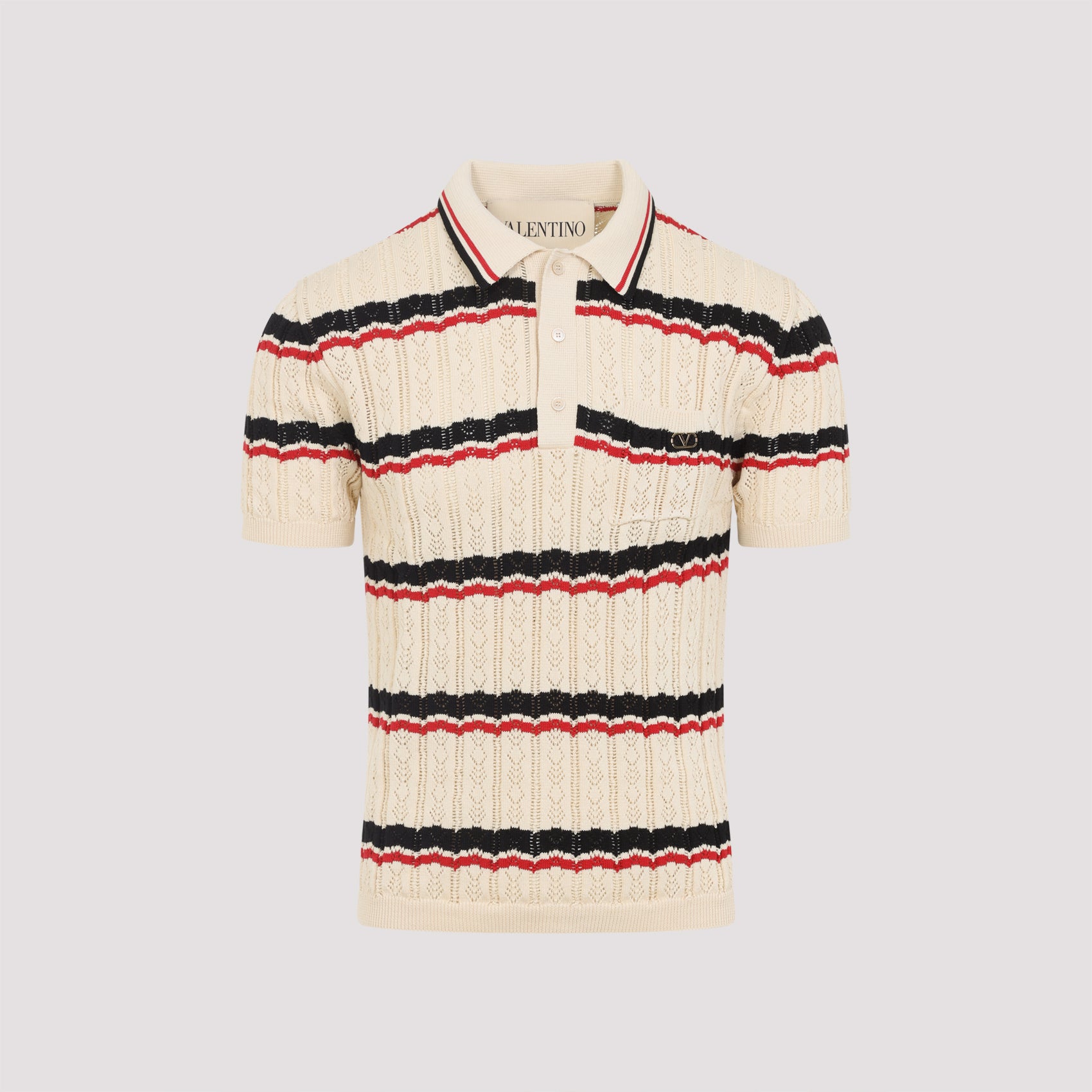 VALENTINO Men's Classic Cotton Polo Shirt