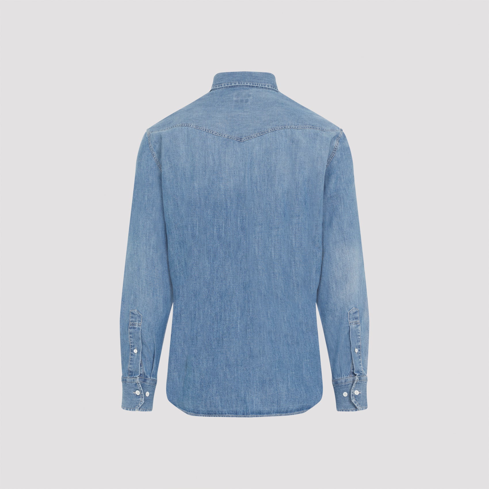 BRUNELLO CUCINELLI Timeless Denim Shirt for Men
