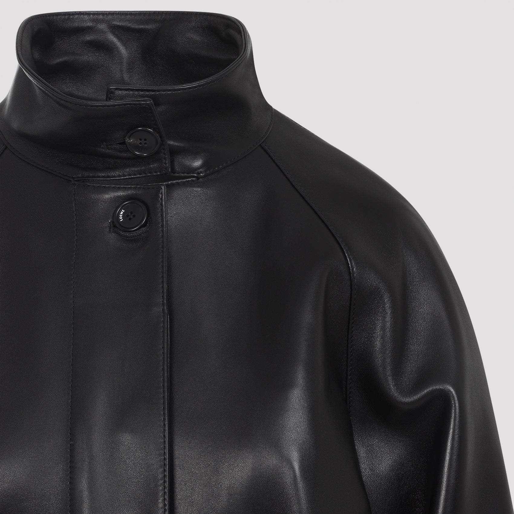 LOEWE Lambskin Short Trench Coat for Men