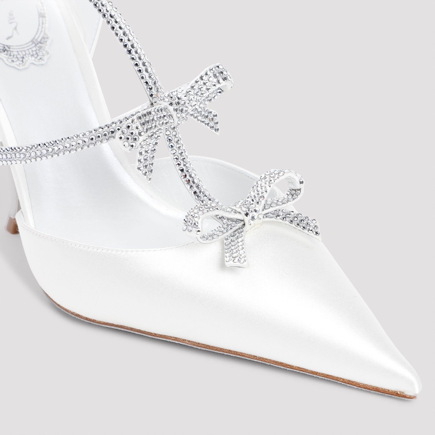 RENE` CAOVILLA Elegant Pumps with 10.5cm Strass Heel for Men