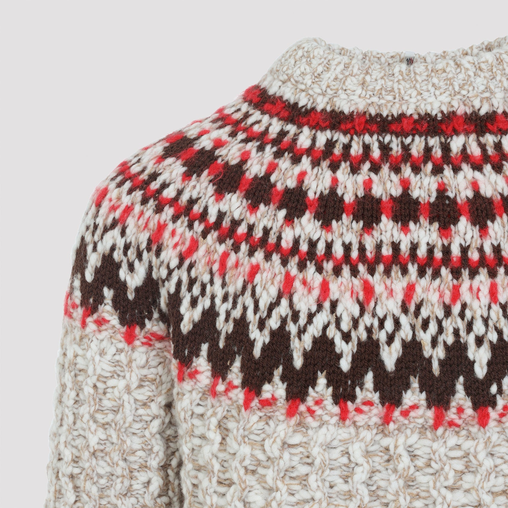 MONCLER GRENOBLE Crew Neck Pullover Sweater for Men