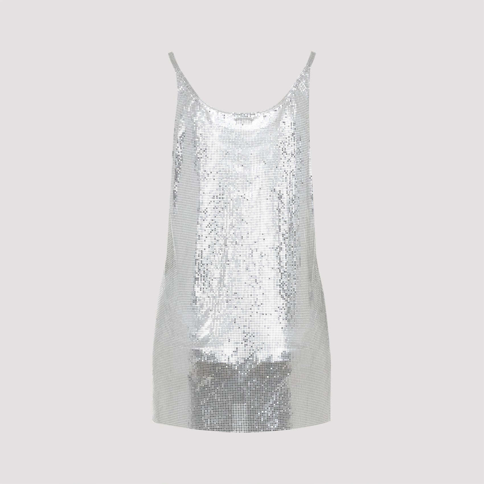 RABANNE Aluminium Metallic Top for Men - SS25